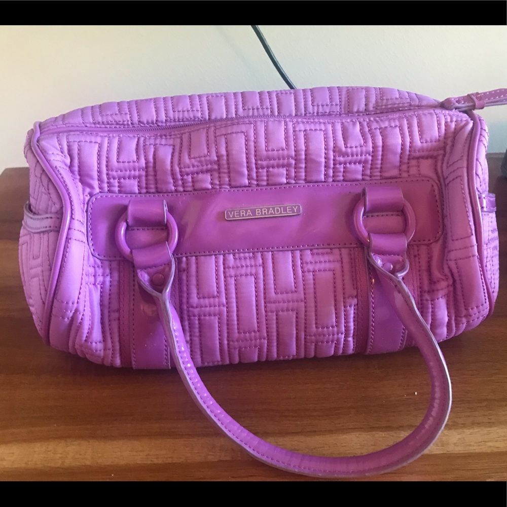 Vera Bradley lilac barrel bag
